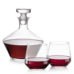 Tucson Decanter & Stemless Wine Set