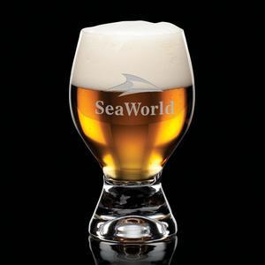 Octavia Beer Glass - Deep Etch