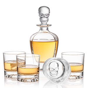 Delrina Skull Decanter Set