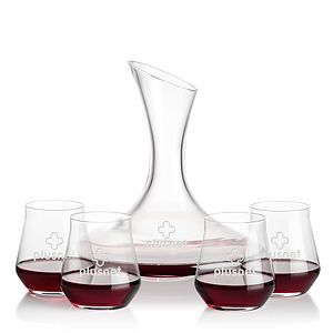 Madagascar Carafe & Bretton Stemless Wine