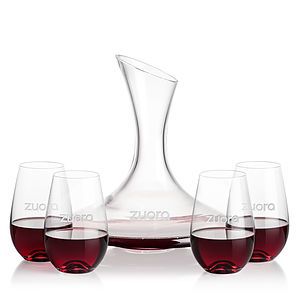 Madagascar Carafe & Boston Stemless Wine