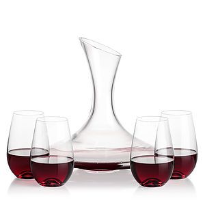 Madagascar Carafe & Boston Stemless Wine
