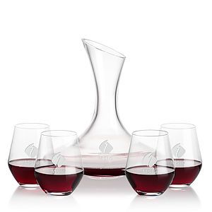Madagascar Carafe & Reina Stemless Wine
