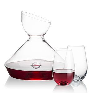 Woodbury Carafe & Boston Stemless Wine