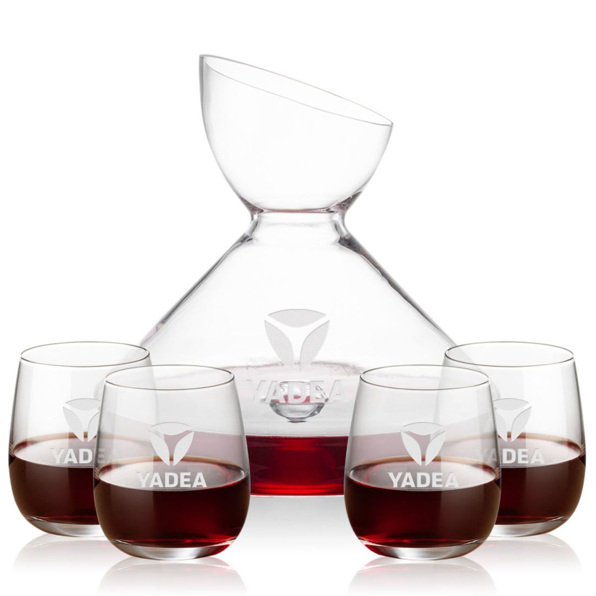 Woodbury Carafe & Crestview Stemless Wine