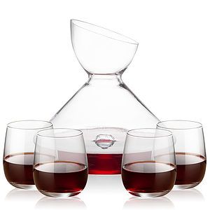 Woodbury Carafe & Crestview Stemless Wine