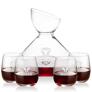 Woodbury Carafe & Crestview Stemless Wine