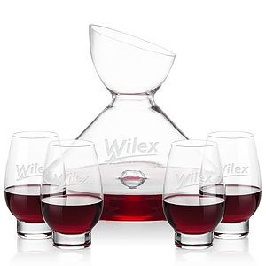 Woodbury Carafe & Glenarden Stemless Wine