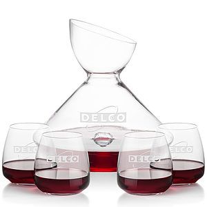 Woodbury Carafe & Hogarth Stemless Wine