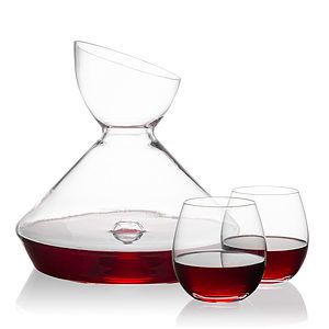 Woodbury Carafe & Redmond Stemless Wine