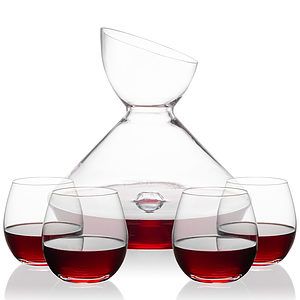 Woodbury Carafe & Redmond Stemless Wine