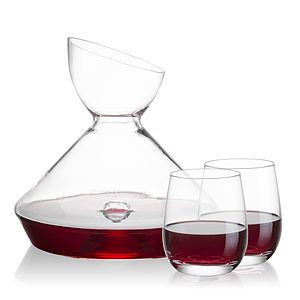 Woodbury Carafe & Salem Stemless Wine