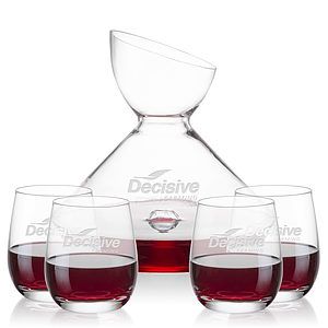 Woodbury Carafe & Salem Stemless Wine