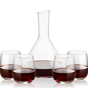 Terrassa Carafe & Crestview Stemless Wine