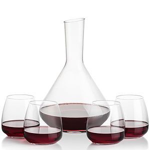 Terrassa Carafe & Hogarth Stemless Wine