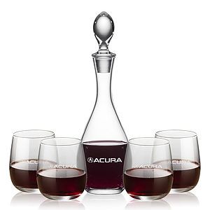 Malvern Decanter & Crestview Stemless Wine