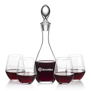 Malvern Decanter & Reina Stemless Wine