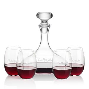 Stratford Decanter & Carlita Stemless Wine