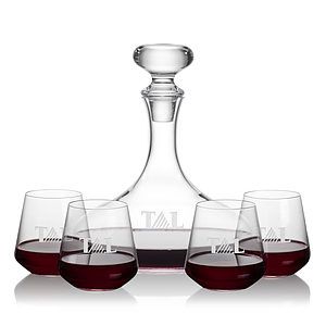 Stratford Decanter & Cannes Stemless Wine