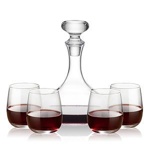 Stratford Decanter & Crestview Stemless Wine