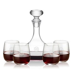 Stratford Decanter & Crestview Stemless Wine