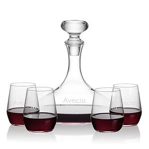 Stratford Decanter & Germain Stemless Wine