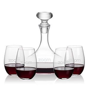 Stratford Decanter & Laurent Stemless Wine
