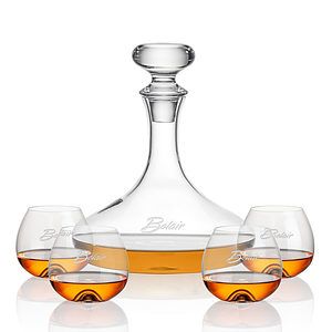 Stratford Decanter & Boston Stemless Cognac