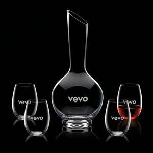 Sanguine Carafe & Stemless Carlita Wine