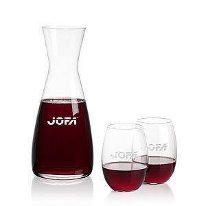 Portofino Carafe & Carlita Stemless Wine