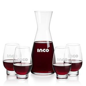 Portofino Carafe & Glenarden Stemless Wine