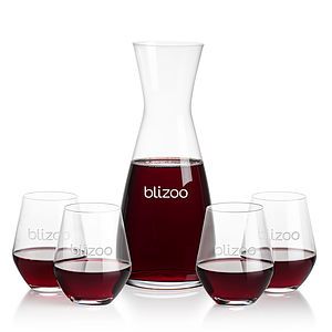 Portofino Carafe & Reina Stemless Wine