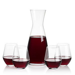 Portofino Carafe & Reina Stemless Wine