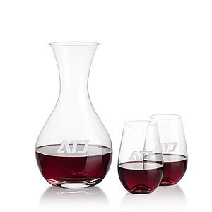 Adelita Carafe & Boston Stemless Wine