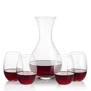 Adelita Carafe &  Carlita Stemless Wine