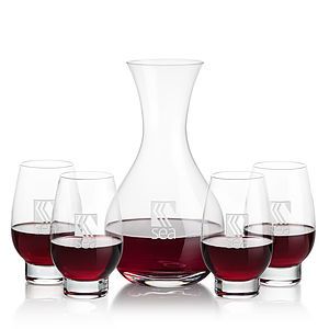 Adelita Carafe & Glenarden Stemless Wine