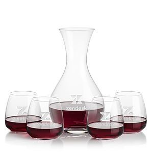 Adelita Carafe & Hogarth Stemless Wine
