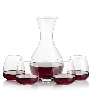 Adelita Carafe & Hogarth Stemless Wine