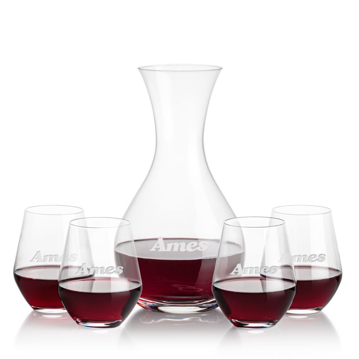 Adelita Carafe & Reina Stemless Wine
