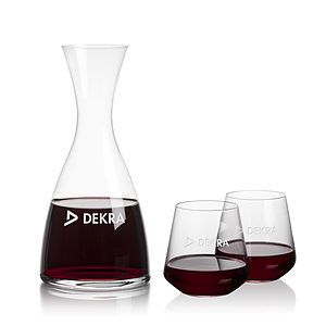 Barham Carafe & Cannes Stemless Wine