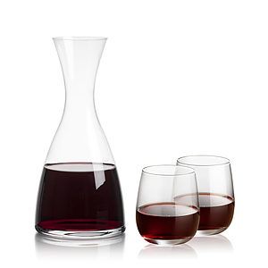 Barham Carafe & Crestview Stemless Wine