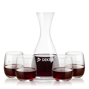 Barham Carafe & Crestview Stemless Wine