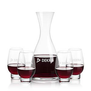 Barham Carafe & Glenarden Footed Wine