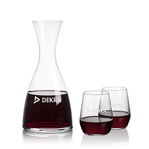 Barham Carafe & Germain Stemless Wine