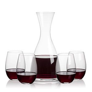 Barham Carafe & Laurent Stemless Wine