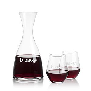 Barham Carafe & Reina Stemless Wine