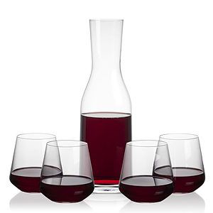 Caldmore Carafe & Cannes Stemless Wine
