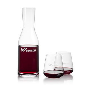 Caldmore Carafe & Crestview Stemless Wine