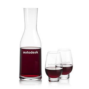 Caldmore Carafe & Glenarden Footed Wine