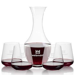 Oldham Carafe & Breckland Stemless Wine